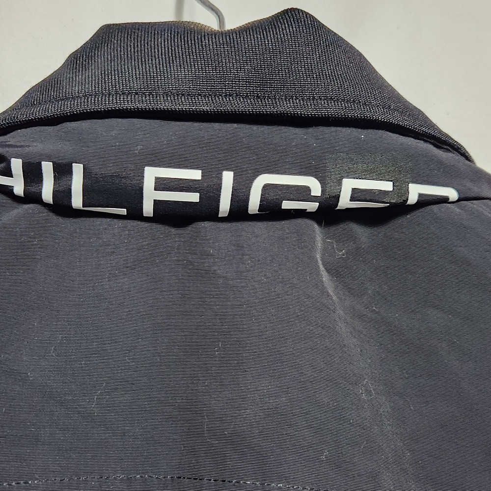 Tommy Hilfiger Mens Windbreaker Yacht Sailing Jacket Size Large Black - Picture 4 of 9